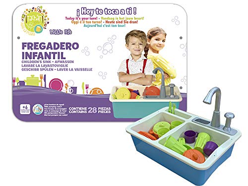 Tachan 77877 Kinderspüle mit Wasserpumpe, blau, M von Tachan