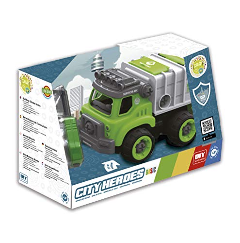 cpa toy group trading s.l. Tachan 7838041S Müllwagen mit Sound, abnehmbar mit Schraubendreher inklusive, Sortiert von Tachan