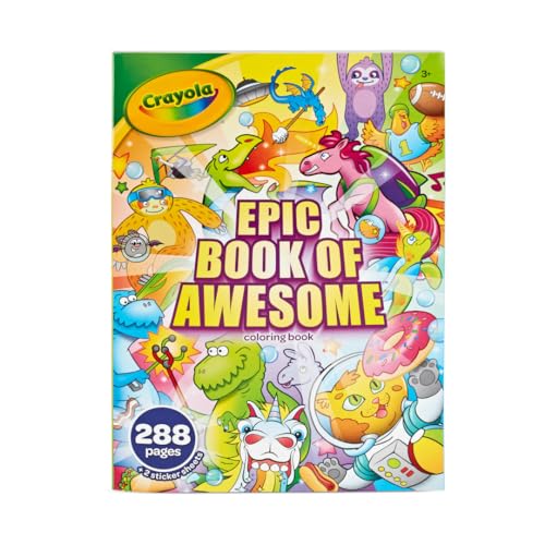 CRAYOLA Epic Book of Awesome, All-in-One Coloring Book Set, 288 Animal Coloring Pages, Gift for Kids, Age 3, 4, 5, 6 CRAYOLA Epic Book of Awesome, All-in-One Coloring Book Set, 288 Animal Coloring Pages, Gift for Kids, Age 3, 4, 5, 6 von CRAYOLA
