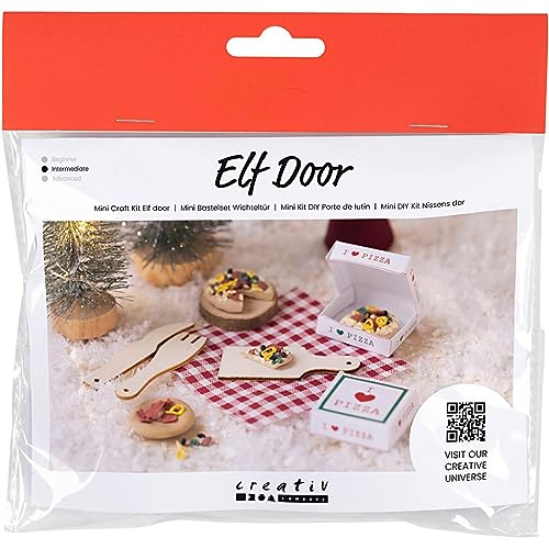 Pizza, Mini-Kreativ-Set für Wichteltüre von Creativ Company