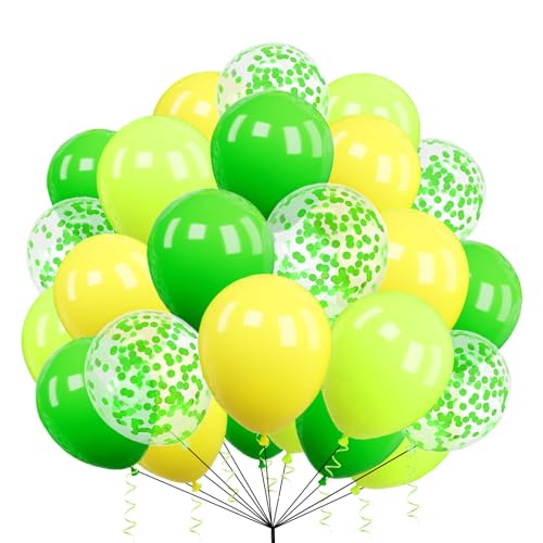 30 Stück Luftballons Packung mit hellgrünen, grünen & gelben Luftballons 10 Zoll Luftballons, Latexballons Geburtstagsfeier Ballon Dekoration für Hochzeit Babyparty Abschlussfeier Jubiläum von creative balloons