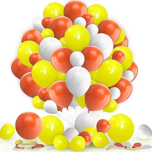Luftballons in Orange, Gelb, Weiß, 25 Stück, 25 cm, Little Cutie Babyparty, Party-Dekorationen, Mandarine, Orange, Thema, Geburtstagsballons für Hochzeit, Jahrestag, Sommerparty Luftballons in Orange, Gelb, Weiß, 25 Stück, 25 cm, Little Cutie Babyparty, Party-Dekorationen, Mandarine, Orange, Thema, Geburtstagsballons für Hochzeit, Jahrestag, Sommerparty von creative balloons