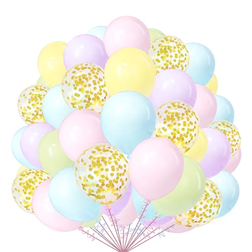 Pastell-Luftballons, 50 Stück, 25,4 cm, Pastell-Regenbogenfarben, mehrfarbig, Macron-Geburtstagsballons für Mädchen, Damen, Geburtstagsparty, Hochzeit, Babyparty, Party-Dekoration Pastell-Luftballons, 50 Stück, 25,4 cm, Pastell-Regenbogenfarben, mehrfarbig, Macron-Geburtstagsballons für Mädchen, Damen, Geburtstagsparty, Hochzeit, Babyparty, Party-Dekoration von creative balloons