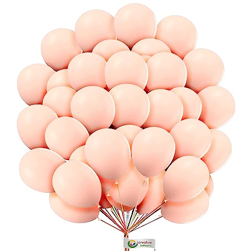 Pfirsichfarbene Luftballons, 30,5 cm, pfirsichfarbene Luftballons für Pfirsich-Mottoparty, Dekoration, Geburtstagsparty, Hochzeit, Babyparty, Events, Dekoration, 50 Stück Pfirsichfarbene Luftballons, 30,5 cm, pfirsichfarbene Luftballons für Pfirsich-Mottoparty, Dekoration, Geburtstagsparty, Hochzeit, Babyparty, Events, Dekoration, 50 Stück von creative balloons