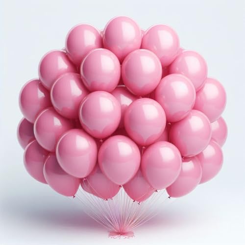 Rosa Luftballons 12 Zoll Rosa Thema Luftballons 50 Stück Geburtstagsfeier Geschlecht Enthüllung Brautdusche Babyparty Hochzeit Mädchen Prinzessin Party Dekoration von creative balloons