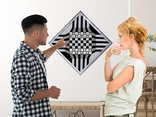 Magnetisches Schachbrett für die Wand – 50x50 cm, Elegantes Schachspiel für Erwachsene, Perfekt für Zuhause und Büro Magnetisches Schachbrett für die Wand – 50x50 cm, Elegantes Schachspiel für Erwachsene, Perfekt für Zuhause und Büro von cubes.art