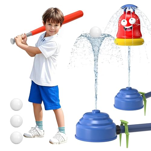 Outdoor Spray Baseball Training, 2 in 1 Rasen Spray Spielzeug Set, Baseball Sprinkler Spielzeug für Hinterhof Garten, Spinning Water Jet Toys Sommer Pool Party für Jungen und Mädchen Outdoor Spray Baseball Training, 2 in 1 Rasen Spray Spielzeug Set, Baseball Sprinkler Spielzeug für Hinterhof Garten, Spinning Water Jet Toys Sommer Pool Party für Jungen und Mädchen von curfair
