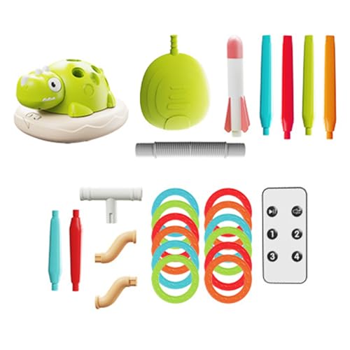 curfair 3-in-1-Multi-Player-Spielset, Wurfring-Spielspielzeug, musikalisches Spinn-Spring-Bewegungstraining, Raketenwerfer für Kinder, Outdoor-Stomp-Raketenspielzeug, Gartenspielzeug für Kleinkinder curfair 3-in-1-Multi-Player-Spielset, Wurfring-Spielspielzeug, musikalisches Spinn-Spring-Bewegungstraining, Raketenwerfer für Kinder, Outdoor-Stomp-Raketenspielzeug, Gartenspielzeug für Kleinkinder von curfair