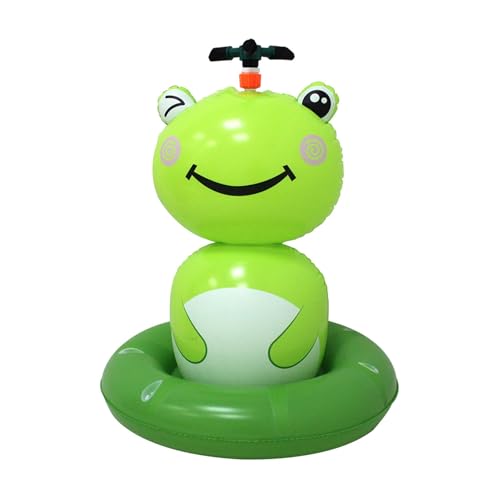 curfair Frosch -Watering -Sprinkler, große aufblasbare Kinder Sprinkler für Garten mit 360 ° Spray, haltbarer PVC -Garten -Wasserspielzeug Outdoor -Spiel, perfekt Hinterhof -Wasserspiele im Freien von curfair
