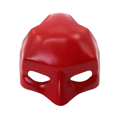 curfair Halloween Batman Katze Maske, Fledermaus Katze Halloween Cosplay Maske, Niedliche Coole Katze Halloween Maske Kostüm Zubehör (Rot) von curfair