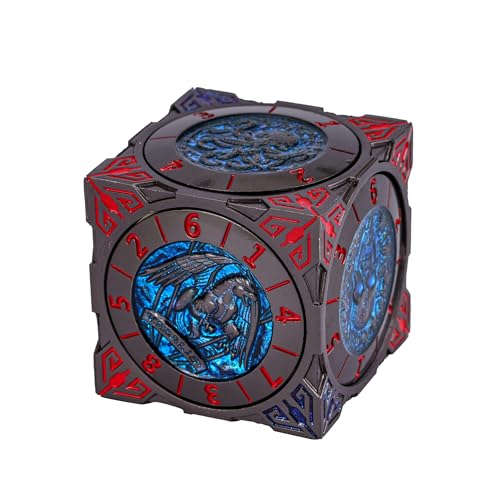 cusdie 7 in 1 Spinner Würfel Set - Einzigartiges Metall D&D Würfel Set mit Geschenkbox für Rollenspiel Geschenke von cusdie