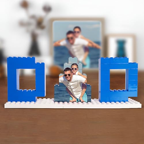 Personalisiertes Foto Block Puzzle Ziegel Puzzles Herz geformtes Bild Romantische Dekoration Muttertag Vatertag Mutter, Vater, Paare, Freund (DAD) von custyoulife