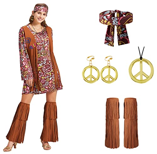 Hippie Kleidung Damen Hippie Kleid 60er Jahre 70er Jahre Outfit von cuteDIY