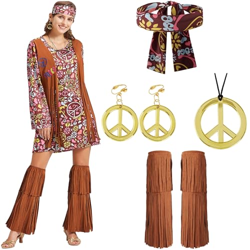 Hippie Kleidung Damen Hippie Kleid 60er Jahre 70er Jahre Outfit von cuteDIY