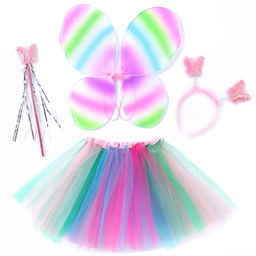 cuteDIY Buntes Schmetterling Kostüm Kinder Feenflügel Schmetterlingsflügel Fee Kostüm Mädchen Kostüm cuteDIY Buntes Schmetterling Kostüm Kinder Feenflügel Schmetterlingsflügel Fee Kostüm Mädchen Kostüm von cuteDIY