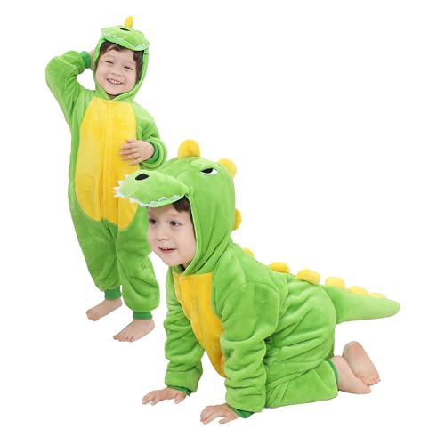 cuteDIY Dino Kostüm Kinder Dinosaurier Dinokostüm Kinder Faschingskostüme Kleinkind 1 2 3 4 5 Jahre 92 104 110 116 von cuteDIY