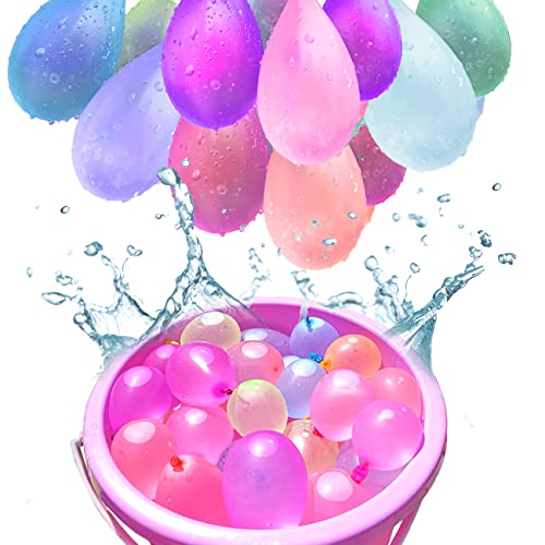 333 Stücke Wasserbomben Selbstschließend Bunt Gemischt Wasserballons 60 Sekunden Schnellfüller Wasser Luftballons selbst verschließend ohne Knoten für Wasserspiele Sommer Party von cutecool