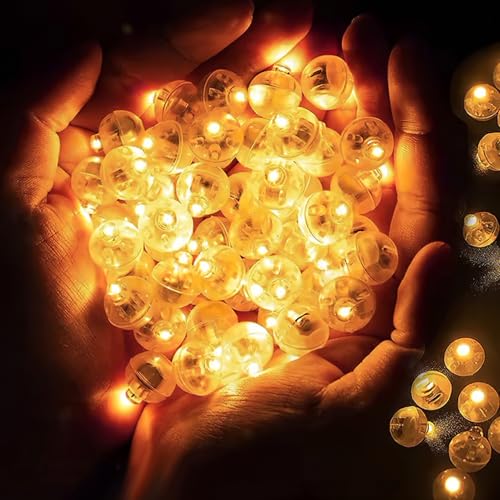 50 Stück LED Ballons Lichter, Rund Mini LED Lichter Warmweiß, Blinkende Partybeleuchtung für Party, Geburtstag, Hochzeit, Halloween, Weihnachten, Wasserdicht und Energiesparend 50 Stück LED Ballons Lichter, Rund Mini LED Lichter Warmweiß, Blinkende Partybeleuchtung für Party, Geburtstag, Hochzeit, Halloween, Weihnachten, Wasserdicht und Energiesparend von cxxtkcxxlc