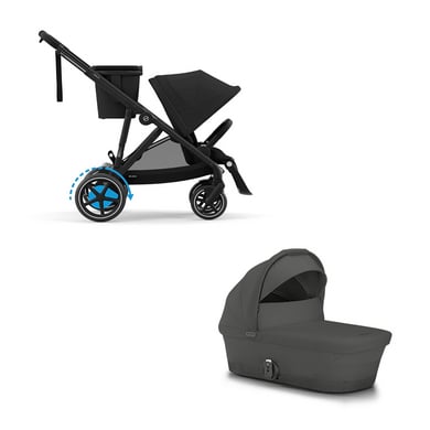 cybex GOLD 2 in 1 Kinderwagen e-Gazelle S Moon Black von Cybex GOLD