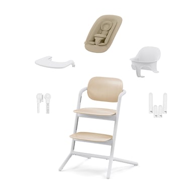 cybex GOLD Hochstuhl Lemo 4 in 1 Set Sand White von Cybex GOLD