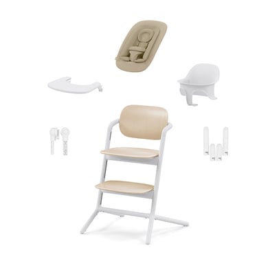 cybex GOLD Hochstuhl Lemo 4 in 1 Set Sand White von cybex GOLD