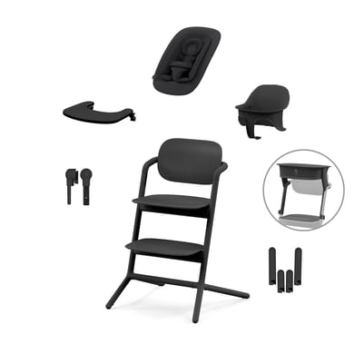 cybex GOLD Hochstuhl Lemo 4 in 1 Set Stunning Black inklusive Learning Tower von Cybex GOLD