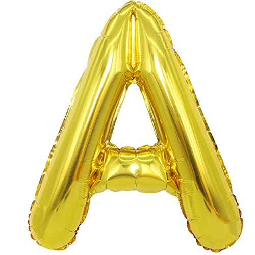 D2D | Party Balloon Buchstabe A in Gold - Größe 40 cm - Folienballon - Buchstabenballon - Geburtstagsdeko von d2d-needs