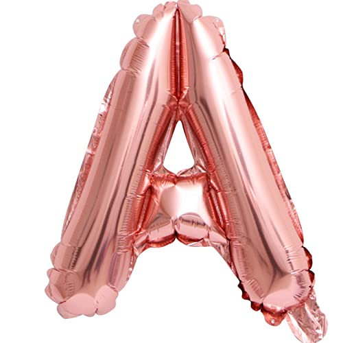 D2D | Party Balloon Buchstabe A in Rosé - Größe 40 cm - Folienballon - Buchstabenballon - Geburtstagsdeko von d2d-needs