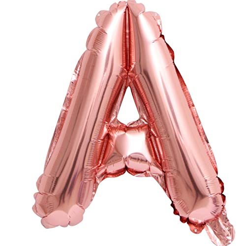 D2D | Party Balloon Buchstabe A in Rosé - Größe 40 cm - Folienballon - Buchstabenballon - Geburtstagsdeko von d2d-needs