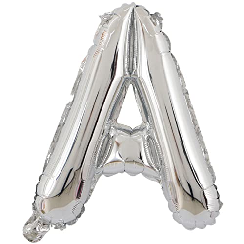 D2D | Party Balloon Buchstabe A in Silber - Größe 40 cm - Folienballon - Buchstabenballon - Geburtstagsdeko von d2d-needs