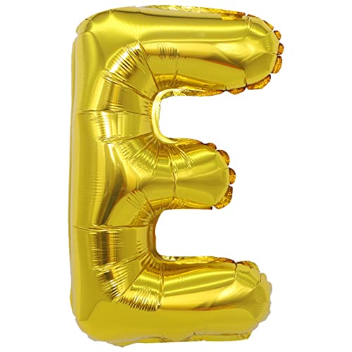 D2D | Party Balloon Buchstabe E in Gold - Größe 40 cm - Folienballon - Buchstabenballon - Geburtstagsdeko von d2d-needs