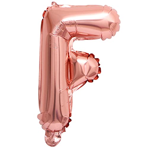D2D | Party Balloon Buchstabe F in Rosé - Größe 40 cm - Folienballon - Buchstabenballon - Geburtstagsdeko von d2d-needs