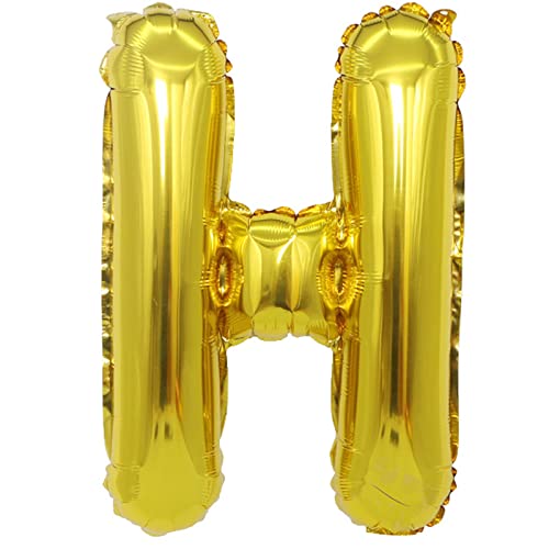 D2D | Party Balloon Buchstabe H in Gold - Größe 40 cm - Folienballon - Buchstabenballon - Geburtstagsdeko D2D | Party Balloon Buchstabe H in Gold - Größe 40 cm - Folienballon - Buchstabenballon - Geburtstagsdeko von d2d-needs
