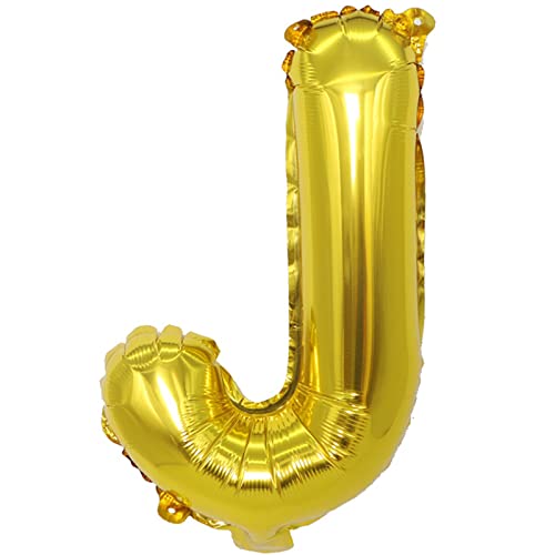 D2D | Party Balloon Buchstabe J in Gold - Größe 40 cm - Folienballon - Buchstabenballon - Geburtstagsdeko von d2d-needs