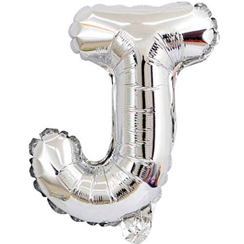 D2D | Party Balloon Buchstabe J in Silber - Größe 40 cm - Folienballon - Buchstabenballon - Geburtstagsdeko von d2d-needs