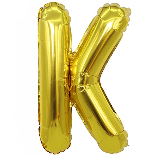 D2D | Party Balloon Buchstabe K in Gold - Größe 40 cm - Folienballon - Buchstabenballon - Geburtstagsdeko D2D | Party Balloon Buchstabe K in Gold - Größe 40 cm - Folienballon - Buchstabenballon - Geburtstagsdeko von d2d-needs