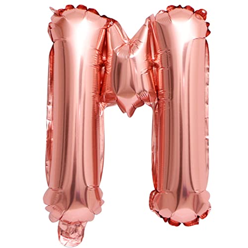 D2D | Party Balloon Buchstabe M in Rosé - Größe 40 cm - Folienballon - Buchstabenballon - Geburtstagsdeko D2D | Party Balloon Buchstabe M in Rosé - Größe 40 cm - Folienballon - Buchstabenballon - Geburtstagsdeko von d2d-needs