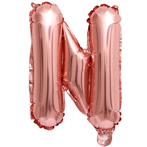 D2D | Party Balloon Buchstabe N in Rosé - Größe 40 cm - Folienballon - Buchstabenballon - Geburtstagsdeko von d2d-needs