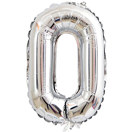 D2D | Party Balloon Buchstabe O in Silber - Größe 40 cm - Folienballon - Buchstabenballon - Geburtstagsdeko von d2d-needs
