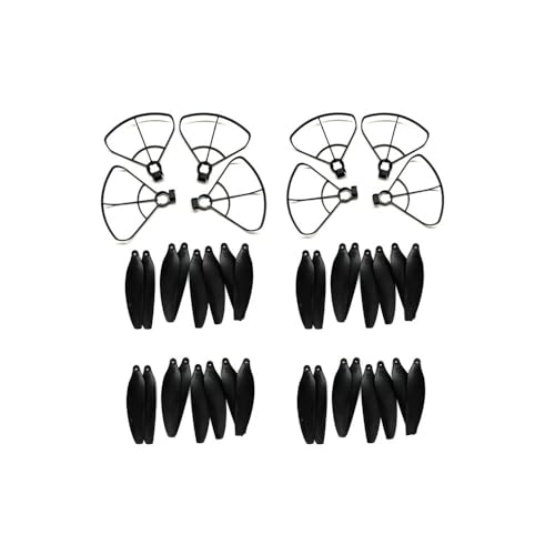 Bürstenlosen Motor RC Drone Teile Drone Prop Propeller Blade Guard Zubehör for Z908 MAX(8 Guard 32 Blades) von dEieHKw