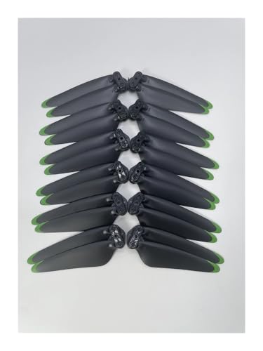 dEieHKw Drone Professionelle Quadcopter Ersatzteil Kit Hauptblatt Propeller Requisiten Flügel Zubehör for S155(12pcs Green-Black) von dEieHKw
