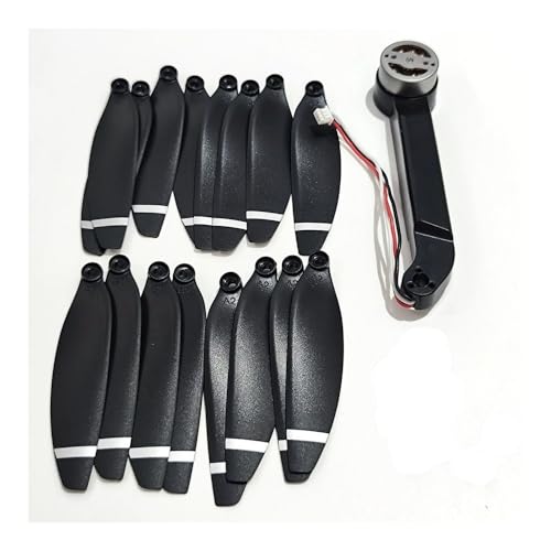 dEieHKw Faltbare RC Drone Bürstenlosen Motor Hinten Arm A Mit 16PCS CW CCW Propeller Klinge Zubehör Maple Leaf for LM12 Pro von dEieHKw