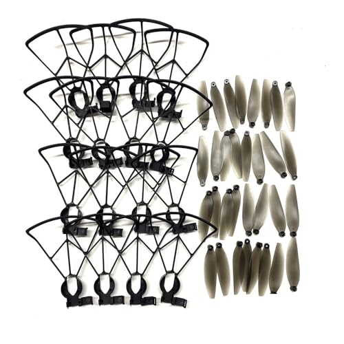 dEieHKw Hindernisvermeidung RC Drone Quadcopter Blades 8K Propellerschutz Teile Schutz Zubehör for LS-S2S(16pcs Guard 32prop) von dEieHKw