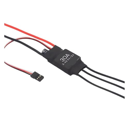 dEieHKw Lite 1 Stück 20 A oder 30 A oder 40 oder 50 A 5 V BEC 2–4 S zuverlässiger bürstenloser ESC for RC-Flugzeuge mit festen Flügeln und FPV-Drohnen(30A 5V 2A) von dEieHKw