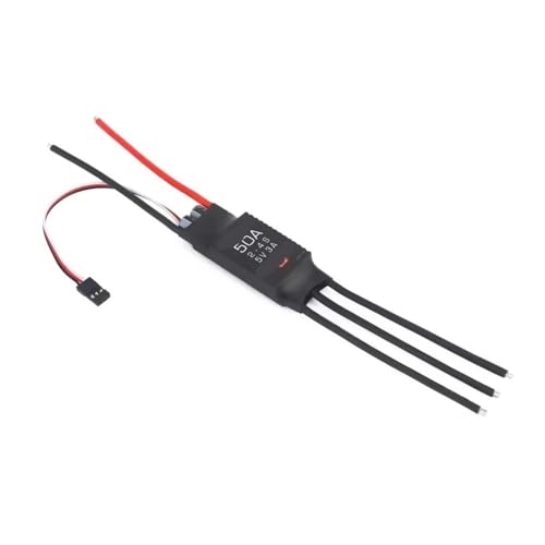 dEieHKw Lite 1 Stück 20 A oder 30 A oder 40 oder 50 A 5 V BEC 2–4 S zuverlässiger bürstenloser ESC for RC-Flugzeuge mit festen Flügeln und FPV-Drohnen(50A 5V 3A) von dEieHKw