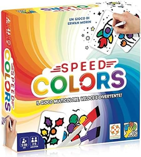 DV GIOCHI – Speed Colors – das GIODO von Karten Mehrfarbig in Italienisch, dvg9345 von dV Giochi