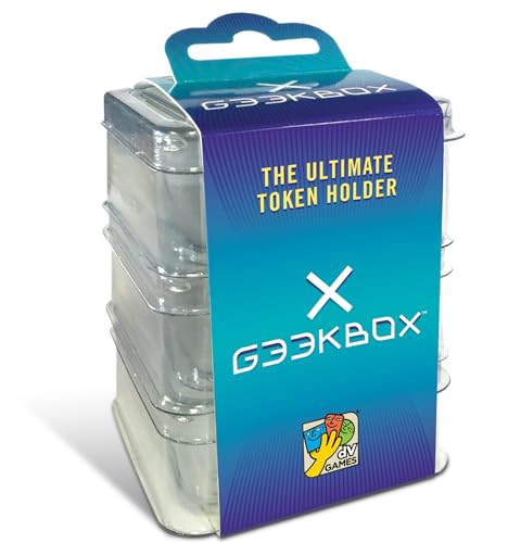 DV Giochi DVG9501 Geekbox Aufbewahrungsbox aus Kunststoff für Spielsteine und Zubehör von Brettspielen von dV Giochi