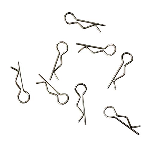 Daily Mall 8 Stücke RC Karosserie Clips Gebogen Federnd R Pins Silber Ersatzteile Für XLH Q901 Q902 Q903 1/16 Monster Truck Shell Daily Mall 8 Stücke RC Karosserie Clips Gebogen Federnd R Pins Silber Ersatzteile Für XLH Q901 Q902 Q903 1/16 Monster Truck Shell von dailymall