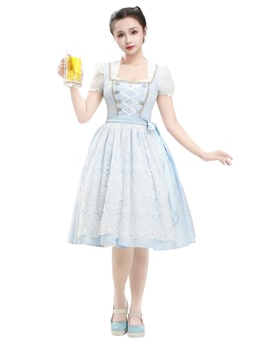 daizbella Oktoberfest Dirndl Kleid Deutscher Quadratischer Ausschnitt Bayerische Trachten Top Kleid Schürze Set daizbella Oktoberfest Dirndl Kleid Deutscher Quadratischer Ausschnitt Bayerische Trachten Top Kleid Schürze Set von daizbella