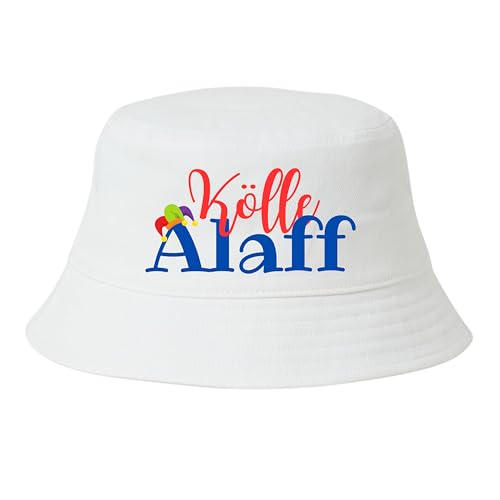 Kölle Alaaf Hut – Witziger Fischerhut für Damen Herren Lustiger Karnevalshut mit Spruch & Narrenkappe Perfektes Accessoire für Fasching Party Festivals Bequem & Stylisch Hut Karneval Fastnacht Helau von dalerno